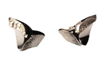 Pendientes pájaro plata