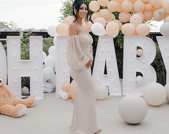 Sweetheart Tulle Maternity Gown for Photoshoot SY053 main image 1