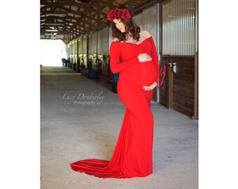 red maternity dresses for baby shower