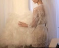 French Lace Bride Robe• bridal shower gift• bride to be• getting ready morning outfit•bride keepsake• bride camisole