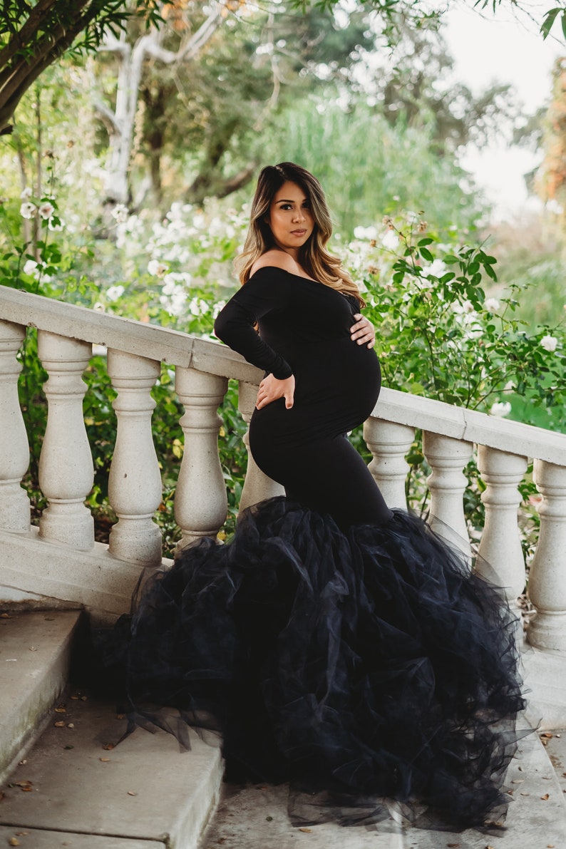 Maternity tulle mermaidfitted strapless sweetheart image 1