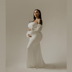 Lulu Suknia ciążowa - Sesja zdjęciowa i sukienka na baby shower