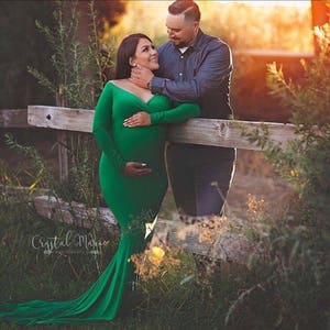 Sona Fitted maternity DressMaternity sweetheart gownmaternity gown plus sizematernity wedding photo prop dressfitted maternity image 9