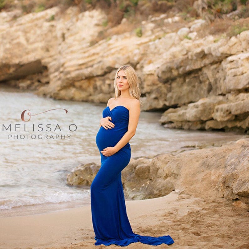 35colors~Maternity fitted strapless sweetheart gown~Maternity dress~Baby shower dress~Photography prop gown~Plus size gown~pregnancy dress