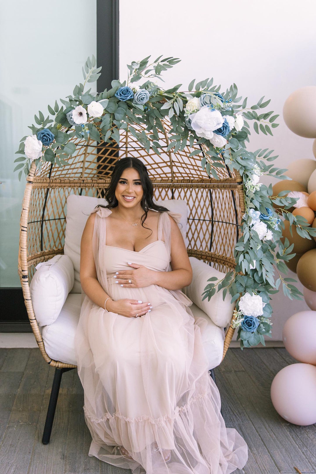 Long Sleeve Sweetheart Bridal Maternity Dress