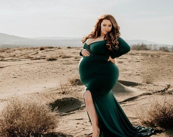 Plus Size Maternity Dress ~ Photography Dress ~ Photoshoot & Baby Shower Dress