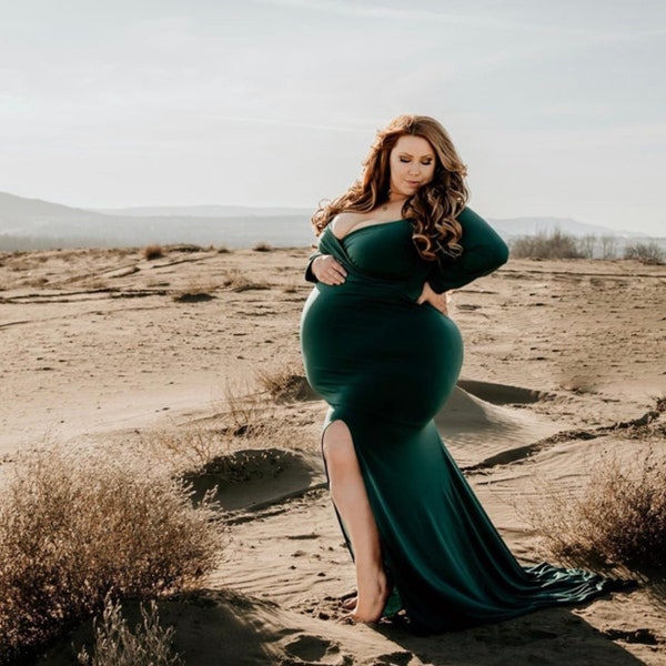 Plus Size Maternity Dress ~ Photography Dress ~ Photoshoot & Baby Shower Dress