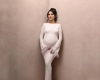 2024! Elvia Maternity Photoshoot & Baby Shower Dress
