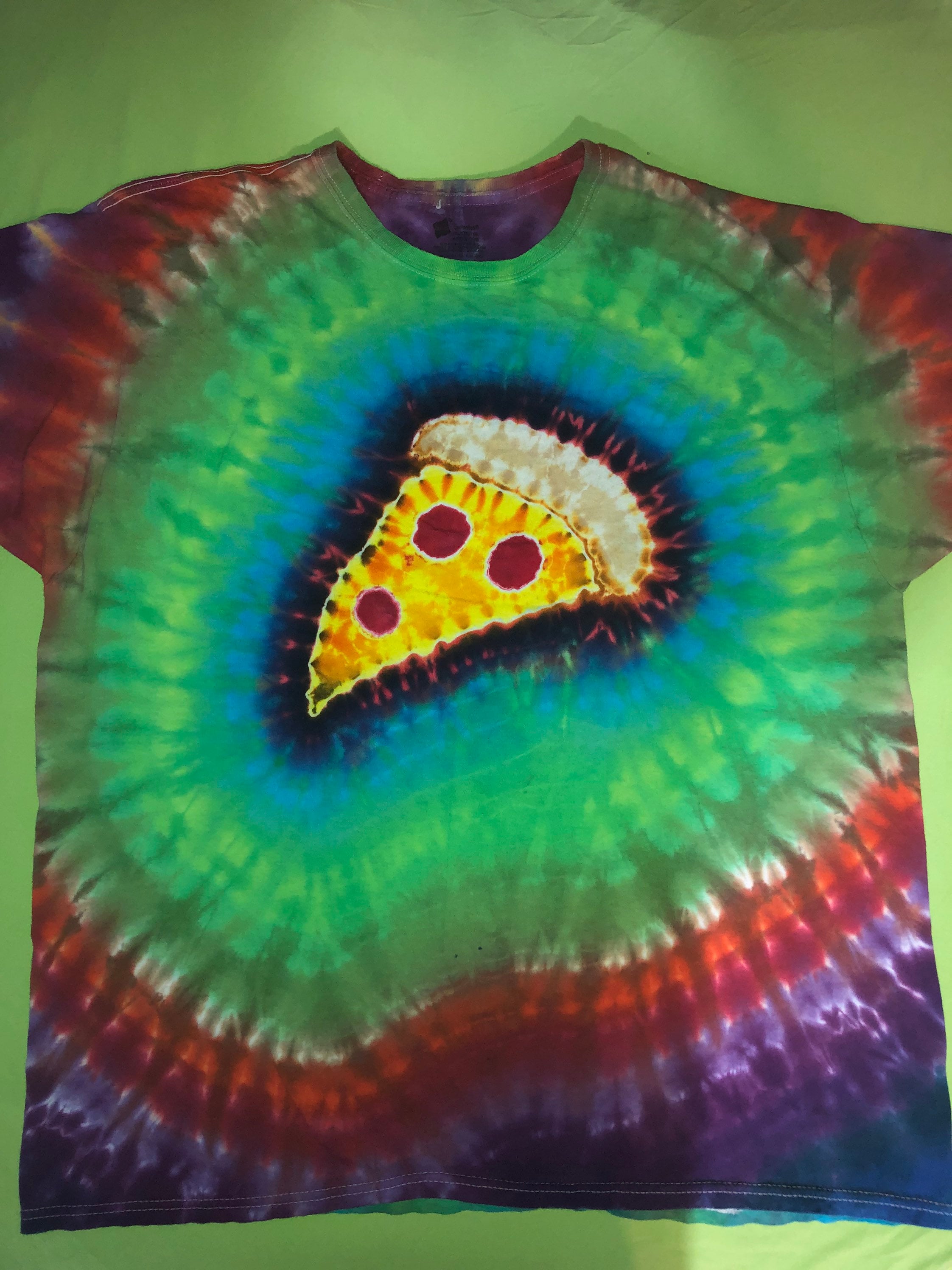 Pepperoni Pizza custom tie dye Adult sizes