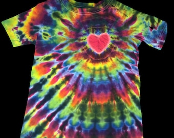 Heart spiral Tie Dye kids sizes