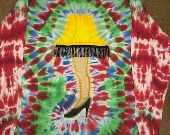 Leg Lamp Custom Tie Dye Adult Sizes