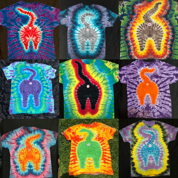 Cat Butt Custom Tie Dye (Adult sizes)