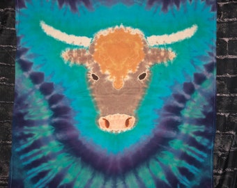 Highland Cow custom tie dyed shirt (Adult sizes)