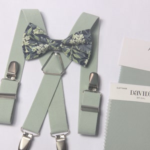 Babyhug Bow & Suspender Set  Free Size - Dark Green main image 0