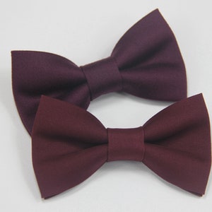 Burgundy Wine Red Bow Tie for Boys Men Navy Blue Adjustable - Etsy