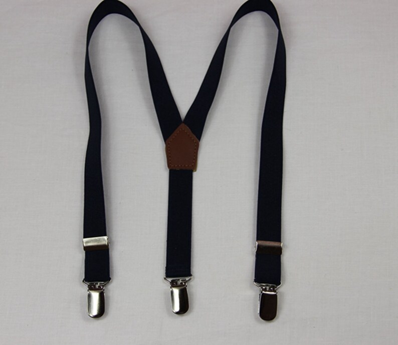 Navy Blue Suspenders M to XXL Deep Blue Mens - Etsy