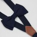 Blue bow tie&suspenders navy blue baby bow tie custom bow tie toddler bow tie,boy bow tie,mens bow ties,wedding bow tie,groom Bow Tie 