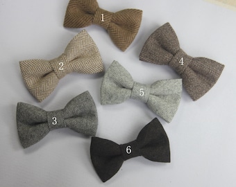 Zwart grijze visgraat wollen strikjes, BOWTIE JARRETEL SET, grijze bretels, baby strikjes, peuter strikje, jongens strikje, mannen strikjes, bruiloft strikje