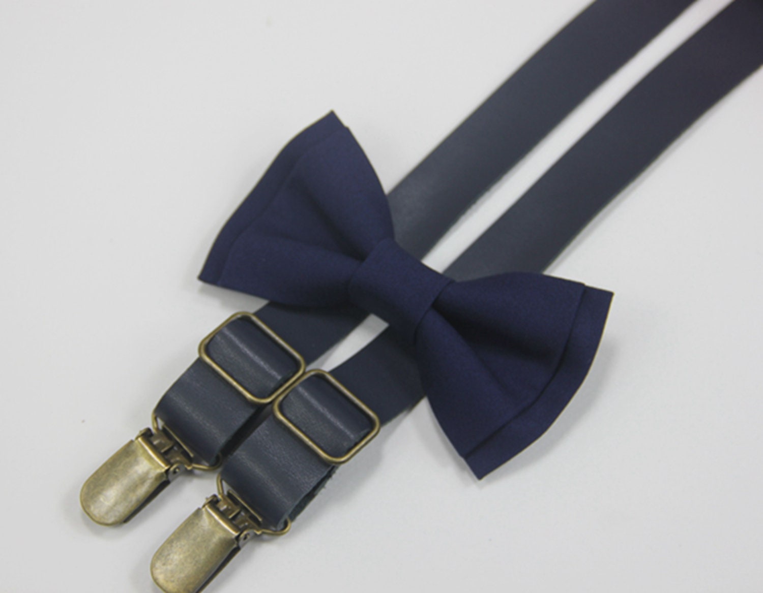 Blue Bow Tie&suspenders Navy Blue Baby Bow Tie Custom Bow Tie | Etsy