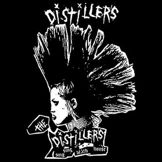 THE DISTILLERS Sing Sing Death House Punk Rock Men/'s Black T-Shirt Size S to 3XL