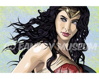 Venus-inspired Wonder Woman Poster Print