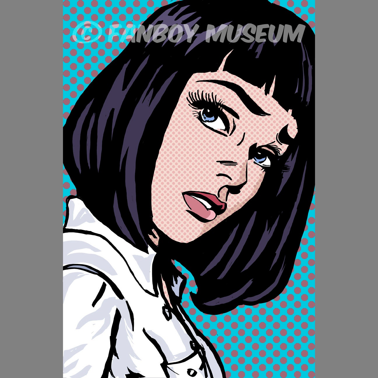 overliggende at forstå gå på arbejde Pulp Fiction Lichtenstein Girl Pop Art Print - Etsy