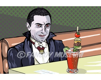 Dracula with Bloody Mary Print