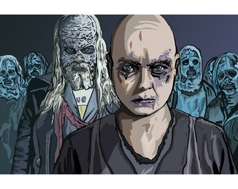 Alpha Beta and the Whisperers pop art print