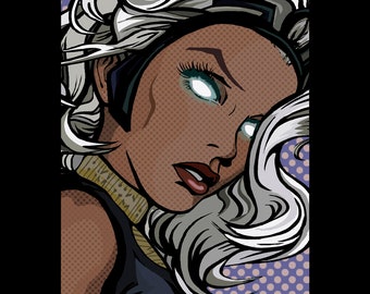 Storm Lichtenstein Girl Pop Art Print