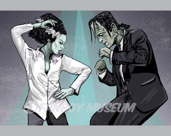 Pulp Frankenstein Print