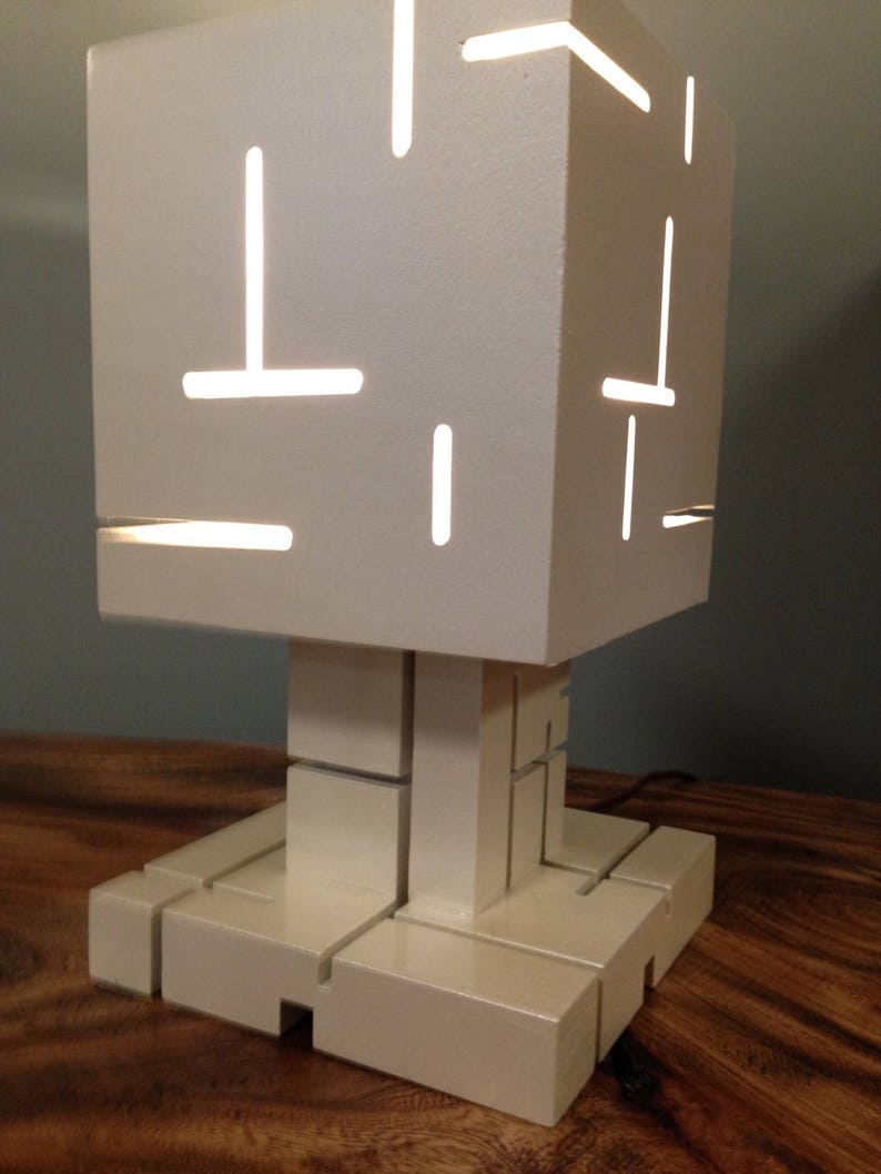 Modern Sliced Lamp with Rotating Shade Etsy