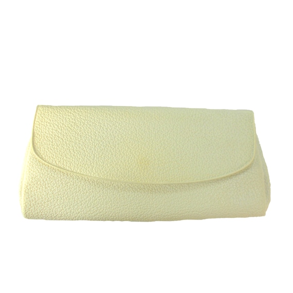 Vintage Vinyl Clutch Bag Small off White Handbag Purse 70s Vintage Wedding Bag White Evening Bag Womens Oldtimer Purse T 041 Etsy
