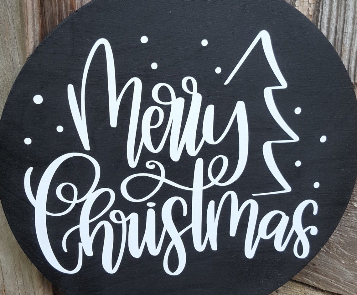 Merry Christmas Wreath sign Christmas sign Wood wreath sign | Etsy