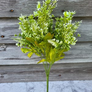 Artificial Mixed Greenery Bush: DIY Wreath Making Supplies, 18&quot;