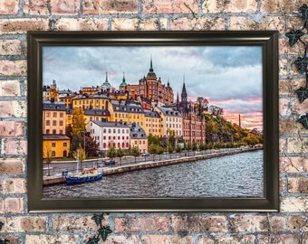 12x18 Stockholm Sweden Town Art Print Wall Hanging Photography Painting