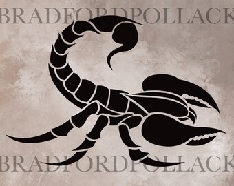 SVG VECTOR DOWNLOAD Scorpion Logo single color royalty free design for screen print vinyl cutter sublimation Tattoo Cricut and more