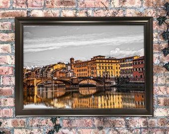 12x18 Florence Italy Photography Art Print Wall Hanging Mixed Media Painting
