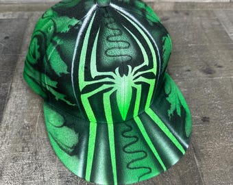 Spilla Ragno Con Teschio – Metallica Per Cappello Giacca Biker – Nuova