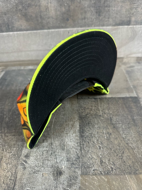 Airbrushed Neon Spider Web Snapback Hat Hand Painted Airbrush - Etsy