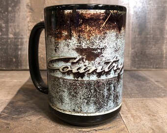 15oz Old Ford Country Squire Station Wagon rusty junkyard Coffee Mug 15oz Cozy Classic Car Cup