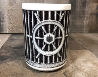 15oz Packard Clipper Ship Wheel rusty junkyard photography Coffee Mug 15oz Cozy Classic Car Automobile Cup