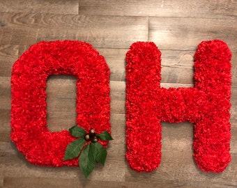 OSU Block O AND H wreath