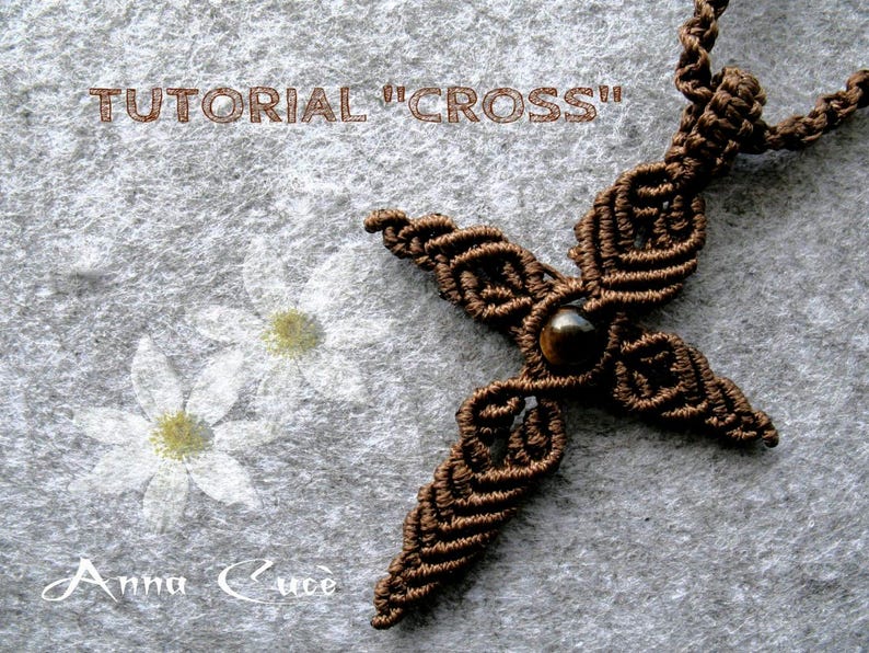 Tutorial macramè "CROSS" PDF image 1