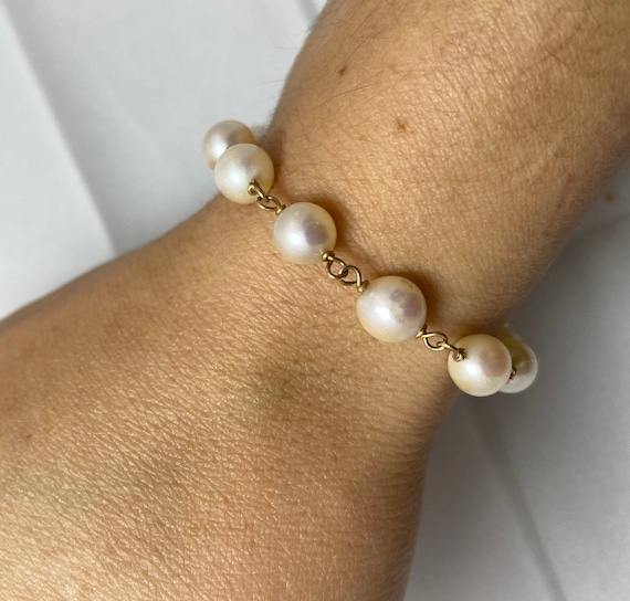 Gorgeous Estate 14k Yellow Gold and Natural Pearl… - image 1