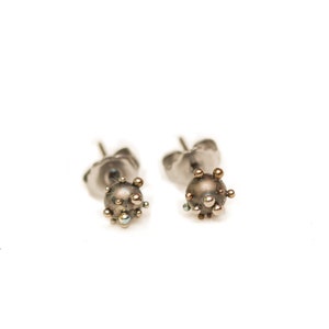 Planet Earrings - Implant Grade Tiny Studs - Unique Hypoallergenic Jewelry from Finland