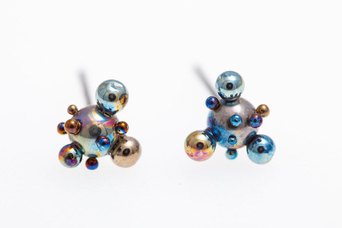 Titanium Ball Studs Magic Tubers 67 mm Ball Titanium Etsy