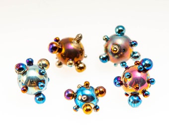 Titanium Piercing Ball -  14G, 16G Internally Threaded Parts for Body Jewelry  - Hypoallergenic Handmade Jewelry from Finland