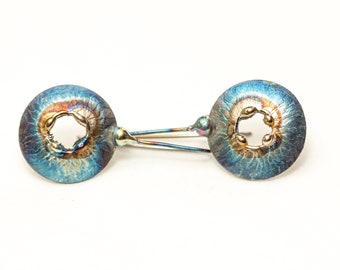 Zygote - Dangle & Drop Titanium Earrings - Circle Hypoallergenic TitaniumEarrings - Design from Finland