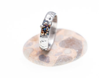 Titanium Statement Ring - Unique Art Piece - Design from Finland - Between Planets