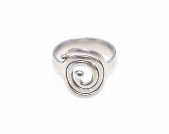 Naked. Pure Titanium Statement Ring. Art Welding. Unique Piece. Unusual Design. Made in Finland